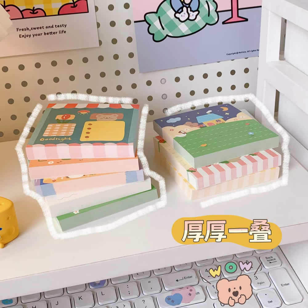 

Minkys 100 Sheets Kawaii Sweet Bear Memo Note Pads Paper Daily To Do It Check List Paperlaria School