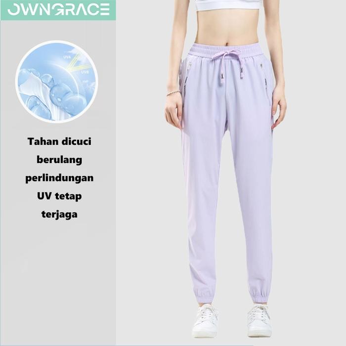 Owngrace-Celana Olahraga Wanita Celana Latihan Jogging Celana Olahraga Jogging Longgar Celana