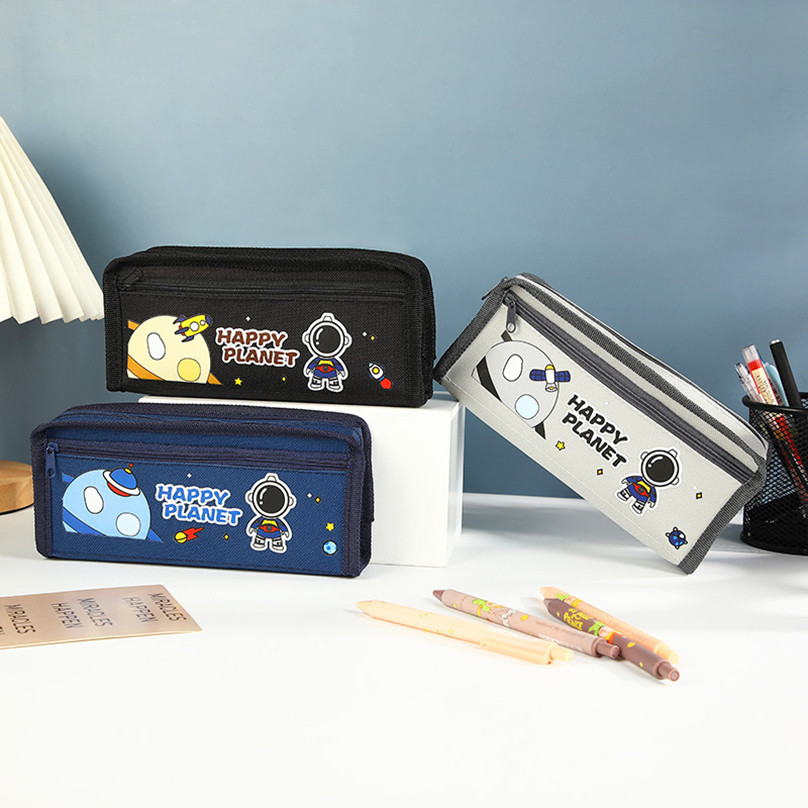 

Astronaut Pencil Case Large Capacity Cute Stationery Pencil Cases Boy Kalemlik School Supplies