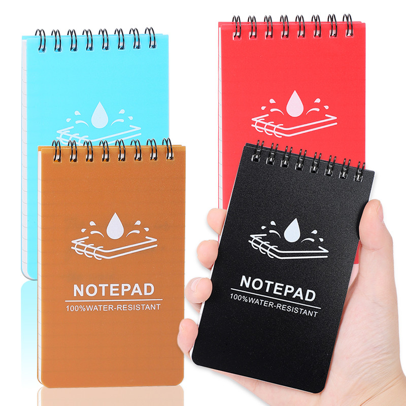 

1 Set Of 4 Waterproof Stone Paper Grids Inner Pages 3X5Inch Outdoor Note Pad 48 Sheets 96 Pages