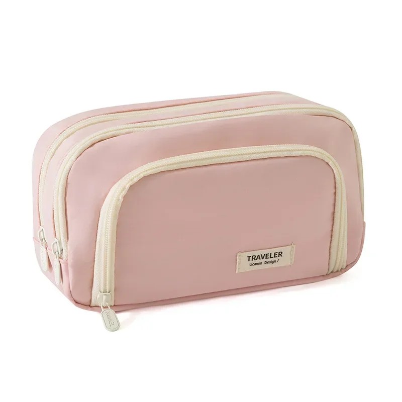 

3 Layers Large Capacity Pencil Bag Aesthetic Pen Case Big Stationery Bag Zipper Pencil Pouch