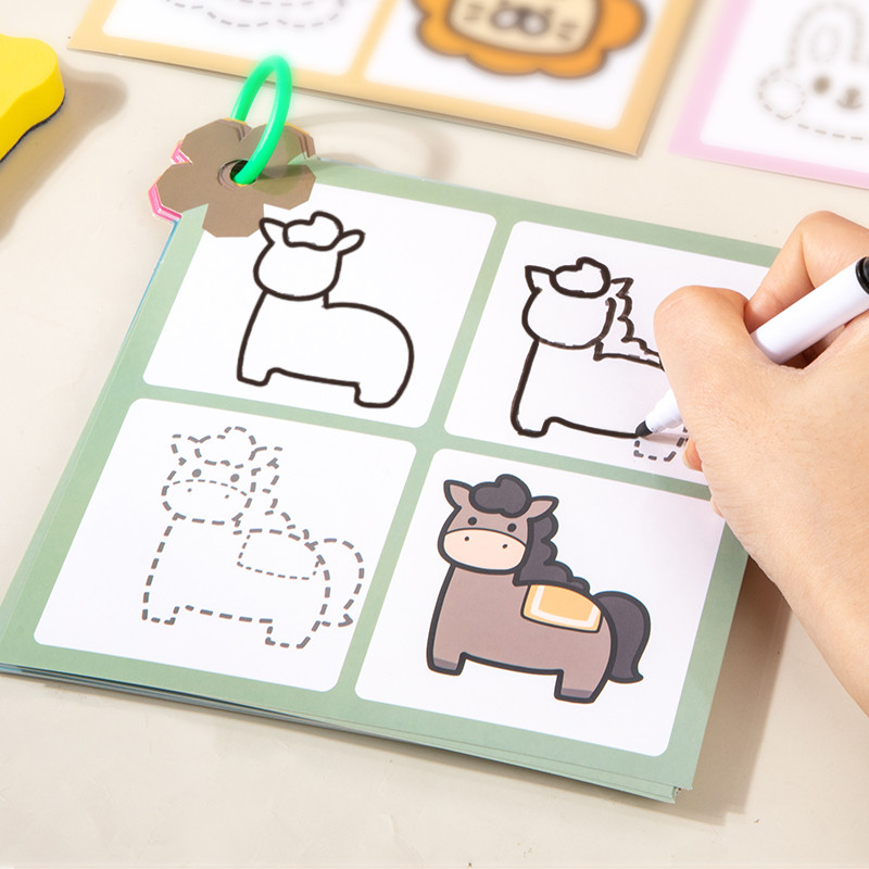 

Magical Tracing Workbook Montessori Pen Control Training Book Reusable Magic Practice Copybook