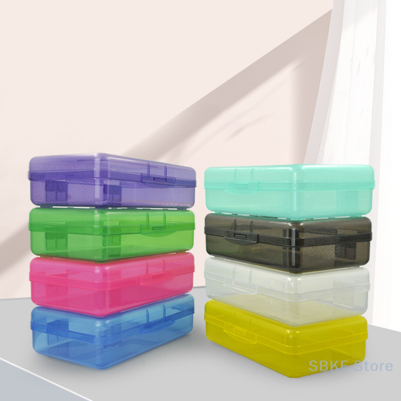 

Transparent Pencil Box Hard Plastic Pencil Case Crayon Pen Box Sketch Pencil Case Stacking Office