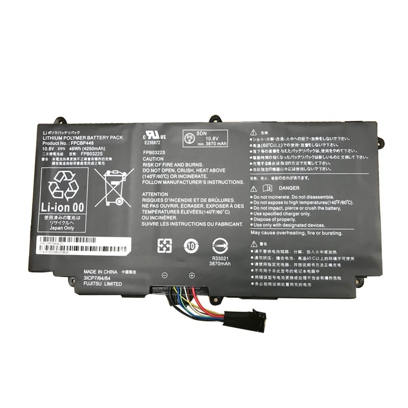 WHOLESALE  New FPCBP448 10.8V 46WH FPB0322S Laptop Battery For Fujitsu Q775 Q736 Q737 CP675904-01