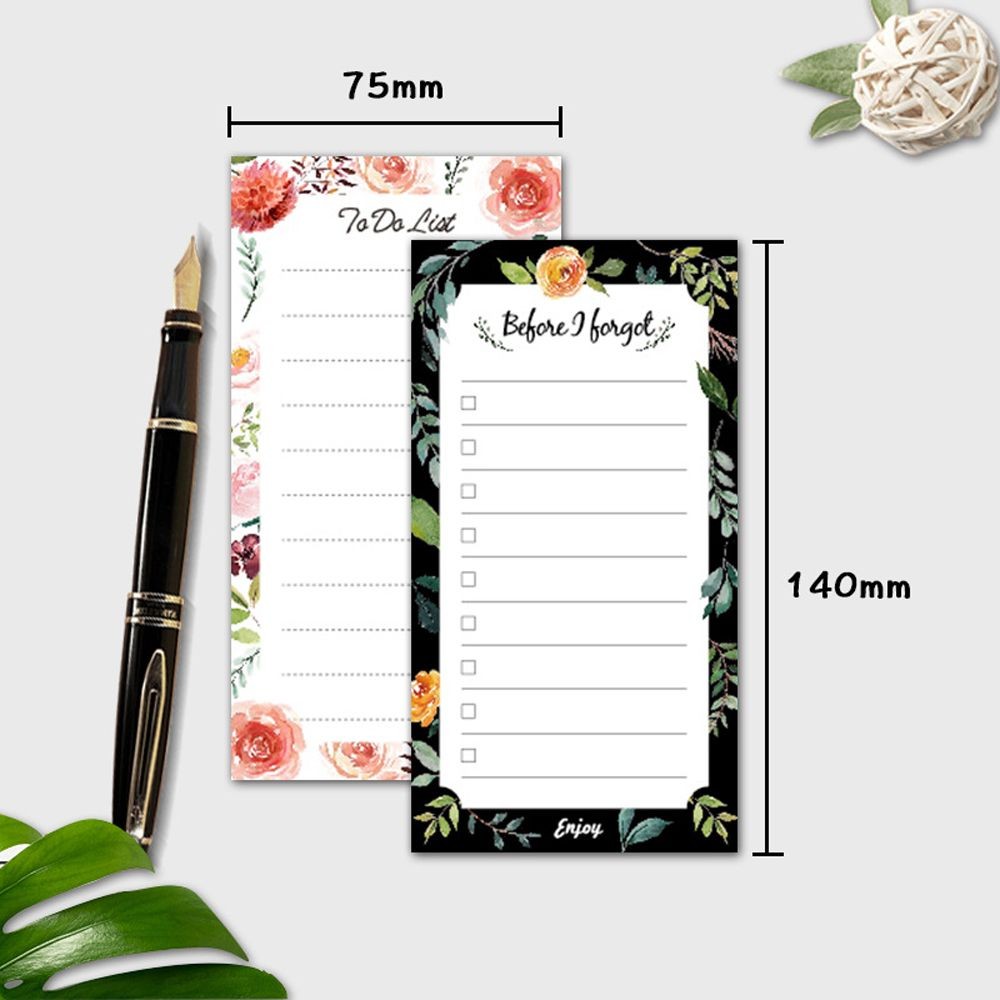 

Memo Stationery Supplies Flower Sereise Grocery Shopping List Pad Magnetic Note Pad Magnetic