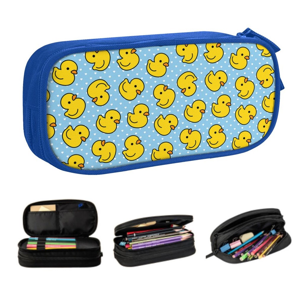 

Custom Kawaii Cartoon Cute Duck Pencil Cases For Boy Girl Large Storage Pencil Pouch School Supplies