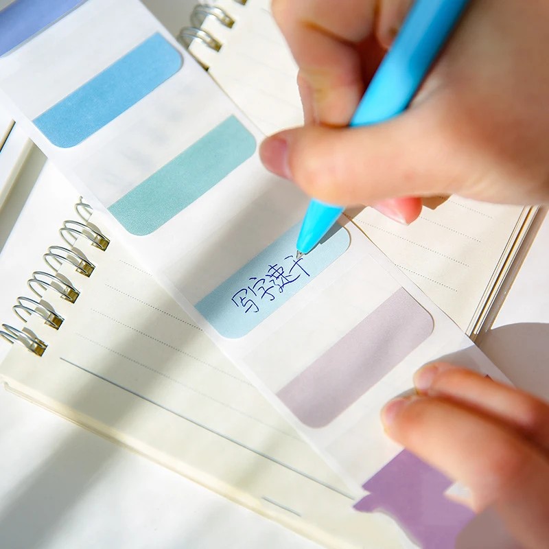 

Journamm 60/120/240Pcs/Pack Vintages Pet Sticky Notes Index Stickers School Supplies Creative