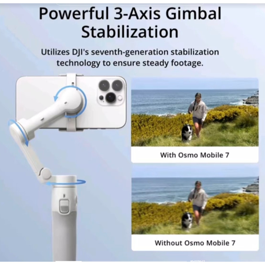 DJI Osmo Mobile 7 Pro Mobile 7P / DJI Osmo Mobile 7 Standard / DJI OM7 3-Axis Gimbal Stabilizer