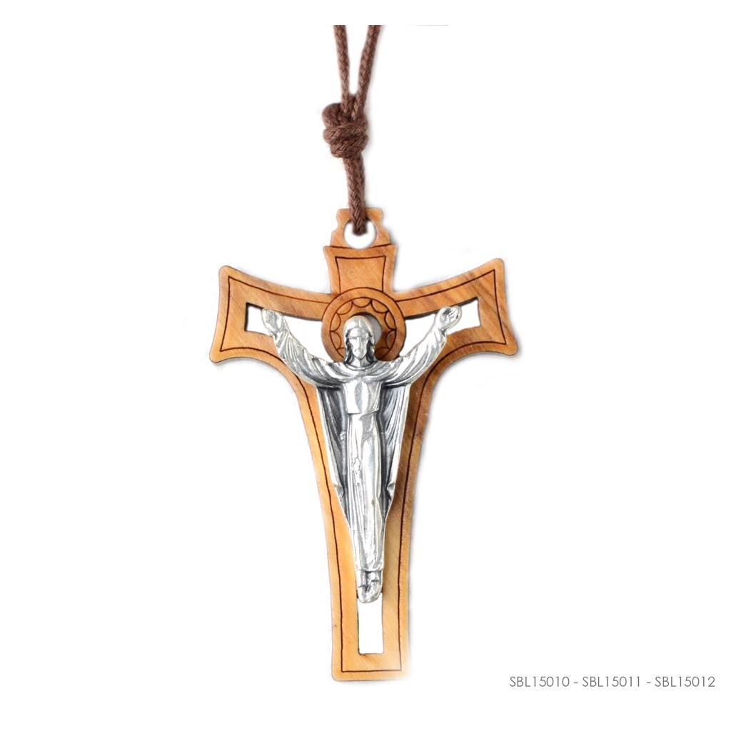 KALUNG BANDUL SALIB REDEMPTOR KAYU OLIVE KATOLIK