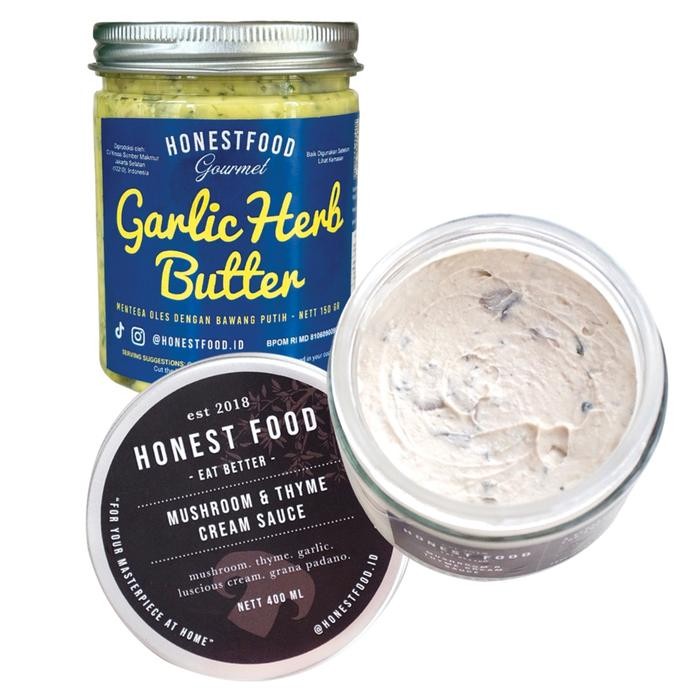 

BASIC COMBO: Garlic Herb Butter & Mushroom Cream Sauce Honestfood, Bahan Makanan Steak Sahur Buka