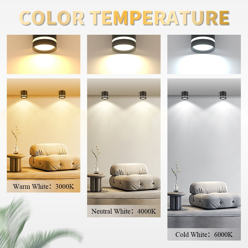 Furni Clasic Lampu Downlight Plafon 3 Warna Downlight Outbow 5W 10W 15W Lampu Led Plafon Aluminium