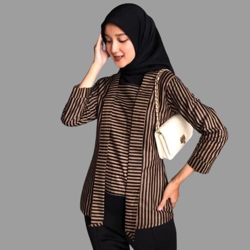 Baju Adat Couple Lurik Kutubatu Wanita Sorjan Pria Jumbo Premium