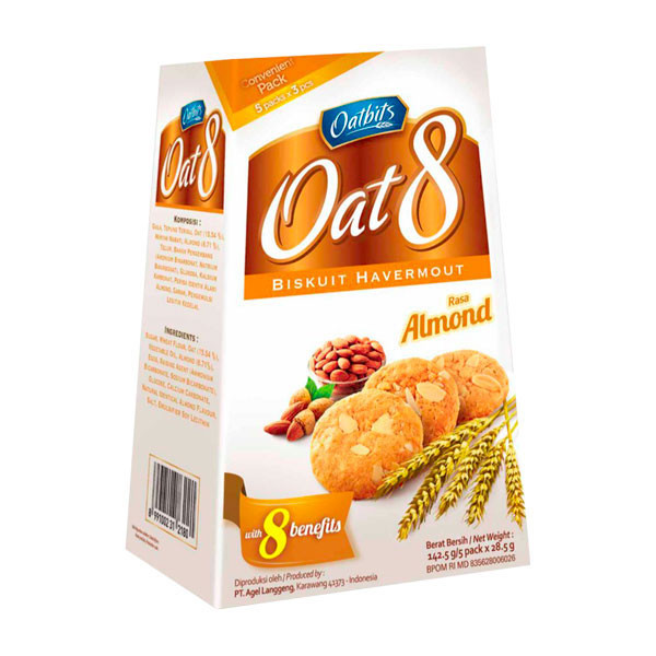 

OATBITS OATS 8 ALMOND 142.5G