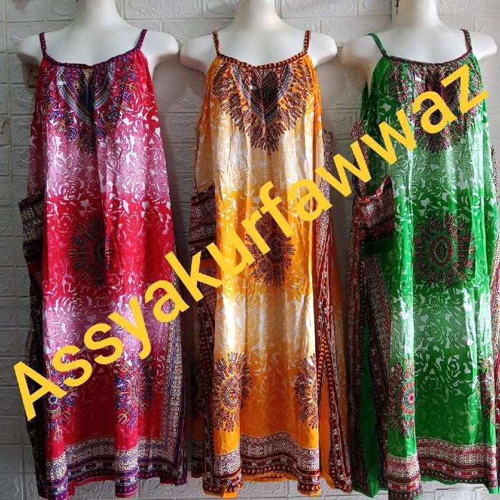 Aluna- Daster Yukensi Lie Ing Model Tali 1 Motif Pelangi#Ld 130