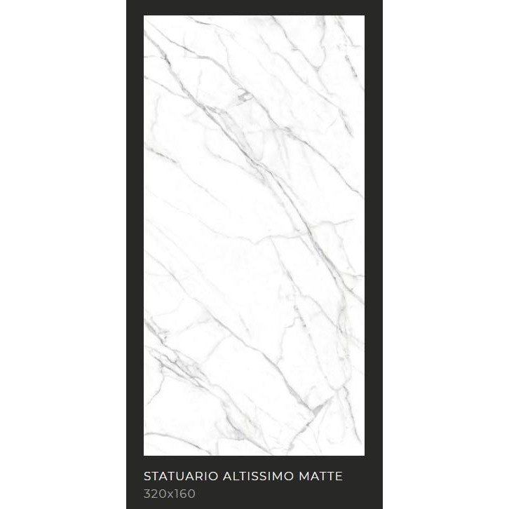 GRANIT QUADRA BIG SLAB Statuario Altissimo Matte 320x160