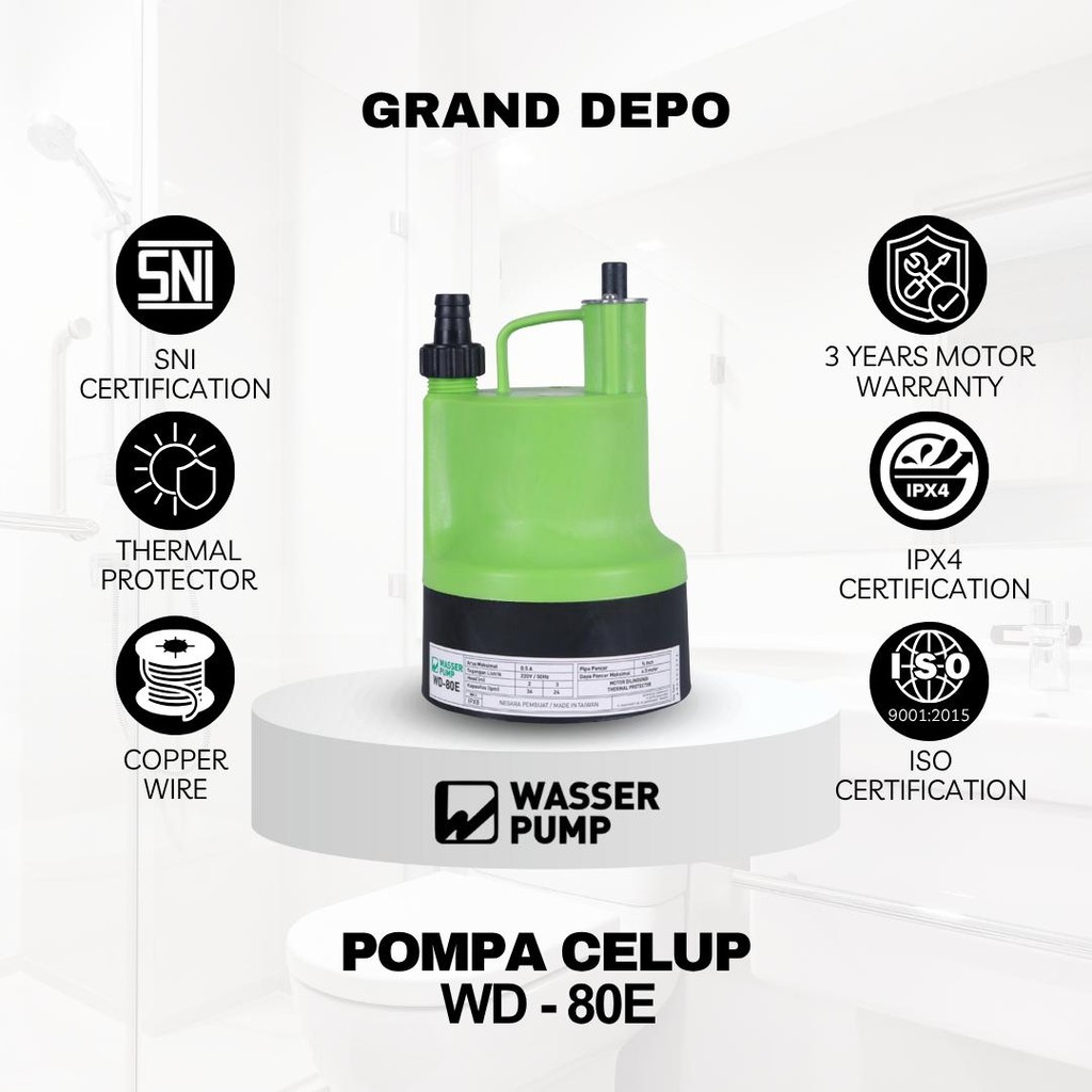 Wasser Pompa Air Celup WD 80E / Pompa Celup Wasser
