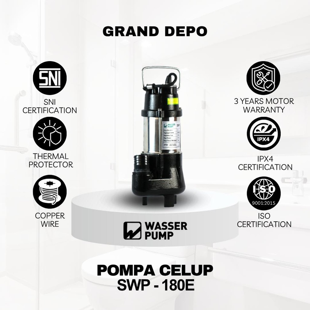 Wasser Pompa Air Celup SWP 180E / Pompa Celup Wasser