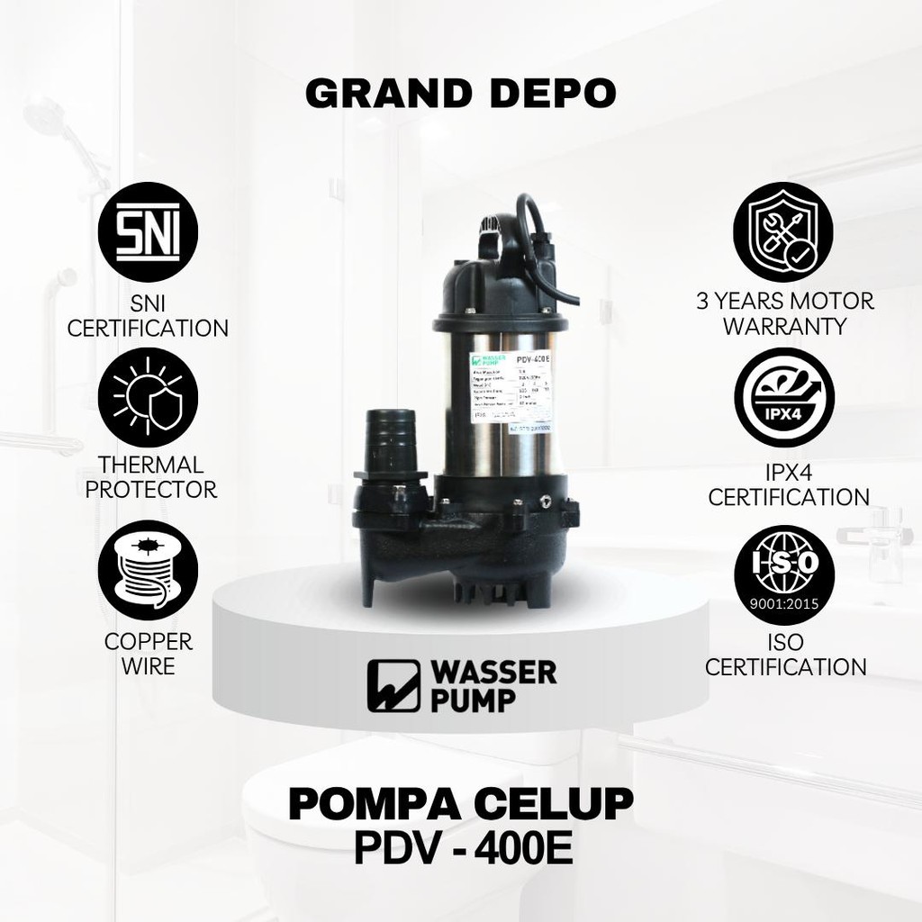 Wasser Pompa Air Celup PDV 400E / Pompa Celup Wasser