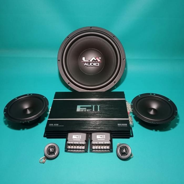 Paket LM Power Lm FIRE ll Speaker Split LM & Subwoofer LM audio 12JJ Audio Mobil