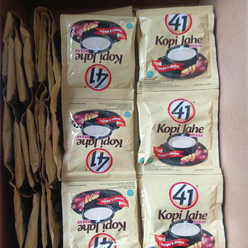 

(1 Renteng 10 Sachet)Kopi 41 Jahe Merah Hangat Dan Nikmat