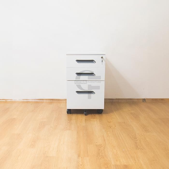 

SHUMO Drawer cabinet Besi 3 Laci Susun Nakas Kabinet Arsip Roda