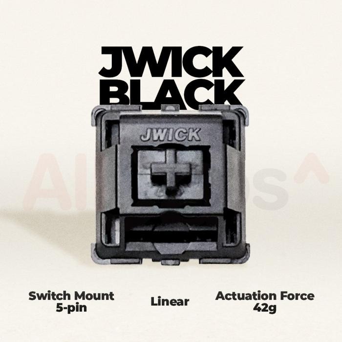 JWK / JWICK Black Linear Switch 58.5g PCB Mount