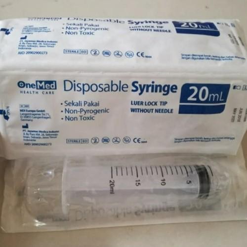 SPUIT 20CC ONEMED LUBANG PINGGIR/ SYRINGE 20ML ONEMED ECENTRIC TIP