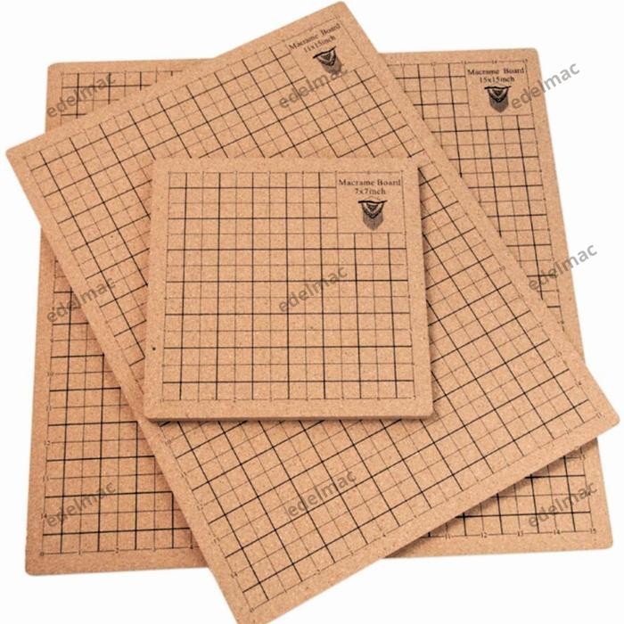 

Papan Macrame Art Board Padded Cork Board Push Pins Cross-border