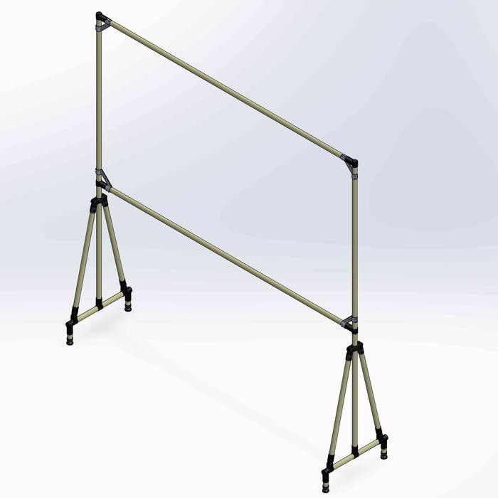 

Stand White Board 2000x500x2100