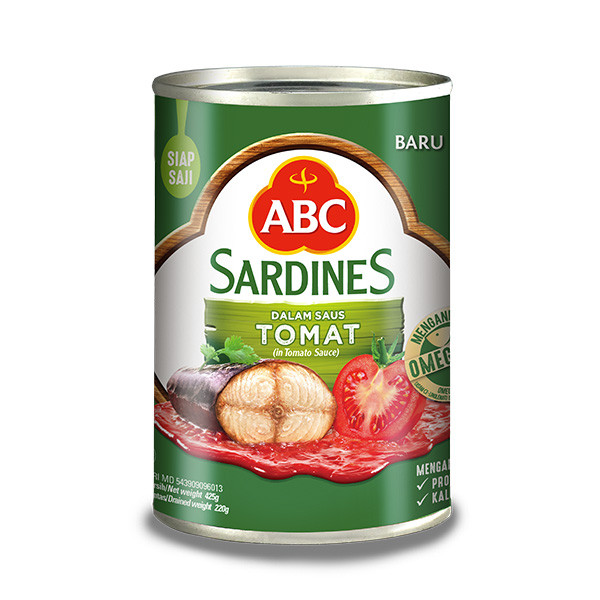 

ABC SARDINES TOMATO SAUCE 425 GR
