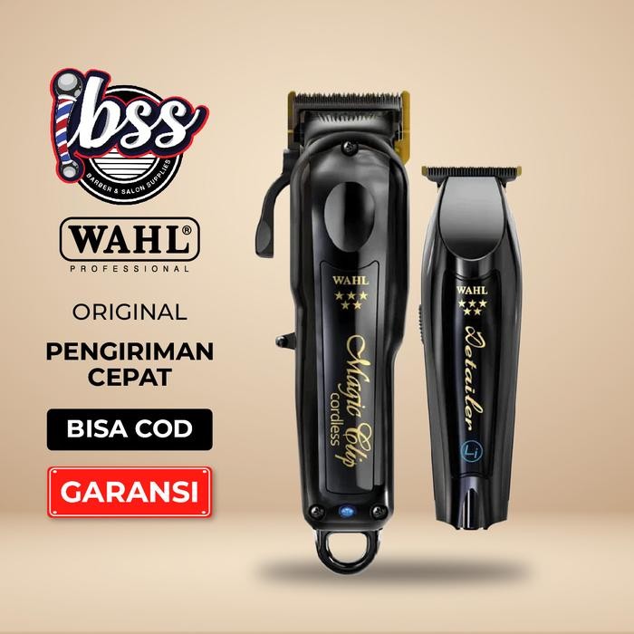 Wahl 5 Star Midnight Black Barber Combo - Clipper, Trimmer, Alat Cukur Rambut Profesional/ Wahl