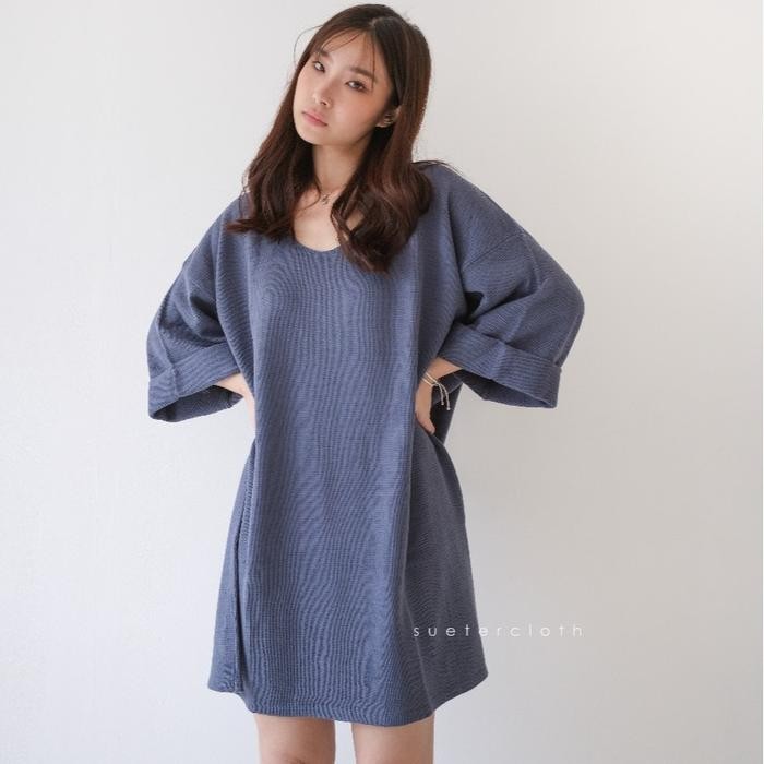 Fleesa- Yumi Oversize Sweater / Sweater Oversize Wanita Premium / Dress Rajut Wanita