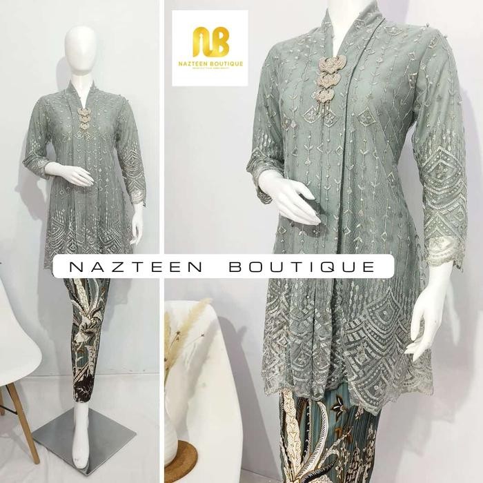 Trenatik- Setelan Rok Kebaya Wanita Modern Tunik Brokat Tile Model Kartini Vol.2