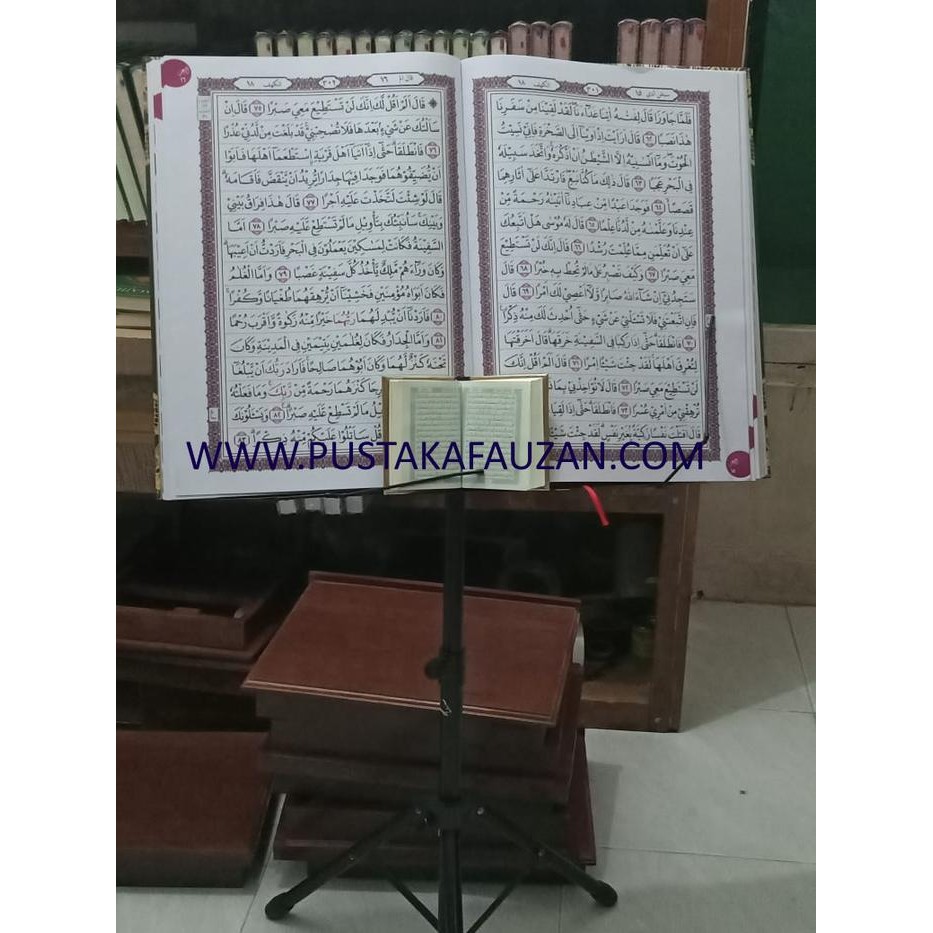 ready AlQuran Shalat Super Jumbo Lansia beserta Standing Rehal Rekal Berdiri