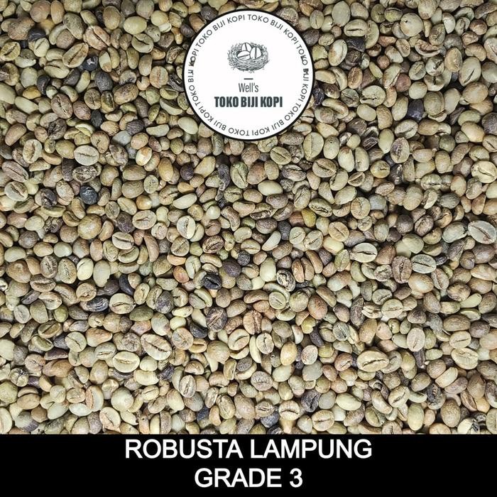 

GREEN BEAN KOPI MENTAH ROBUSTA LAMPUNG GRADE 3 - 1 KG