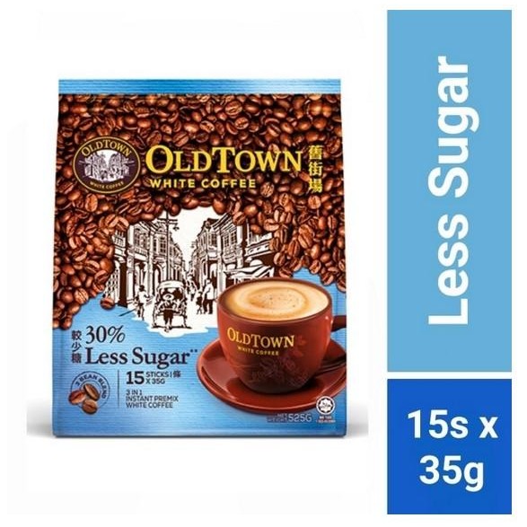 

OLDTOWN White Coffee 3in1 Less Sugar Malaysia (35g x 15 sachet)