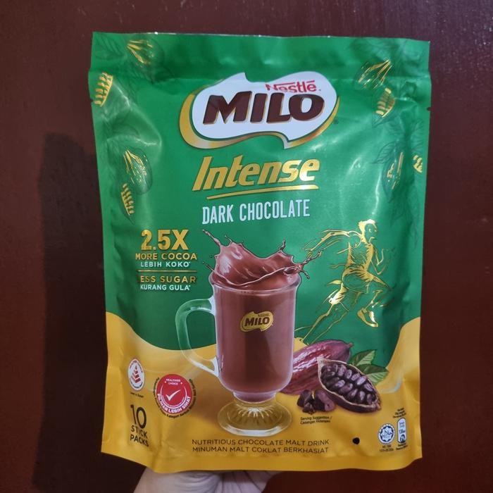 

milo intense milo dark chocolate milo less sugar