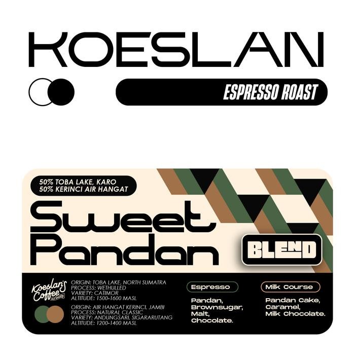 

Sweet Pandan Blend Espresso Roast - Biji Kopi Arabika