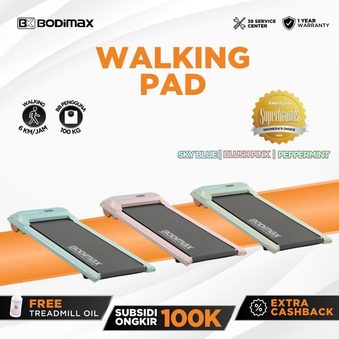 BODIMAX WALKING PAD PASTEL / WALKING PAD / TREADMILL / ALAT OLAHRAGA