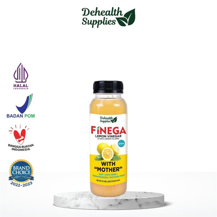 

Vinega, Lemon Vinegar With Mother / Cuka Lemon Alami 250Ml