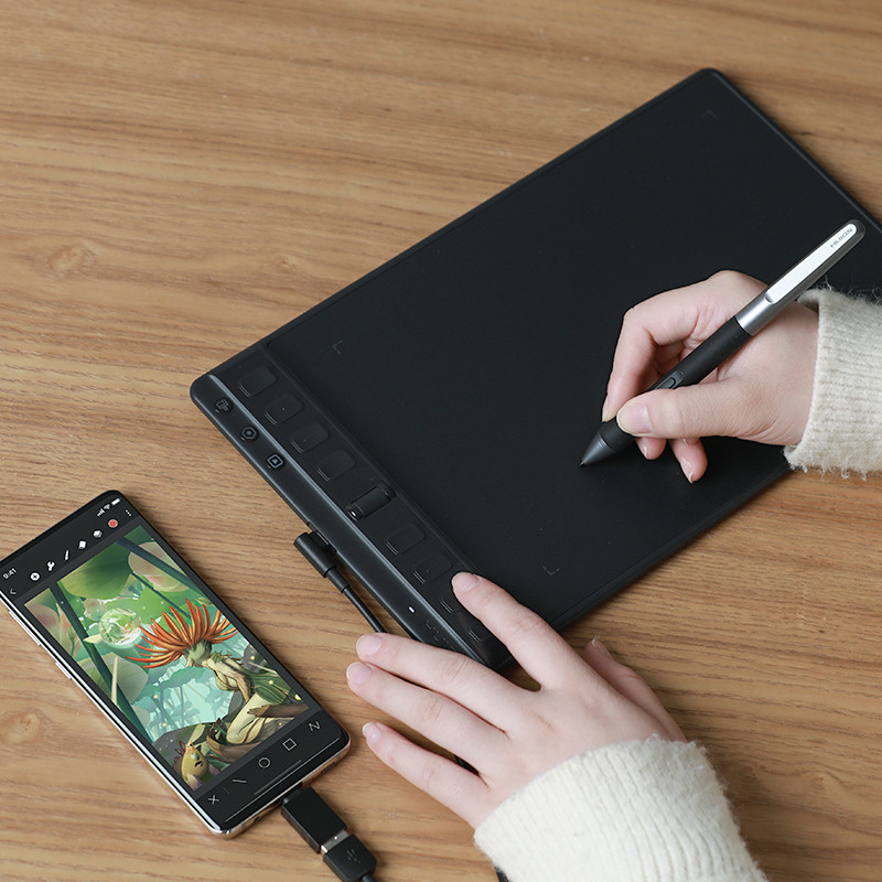 

Huion Inspiroy 2 M H951P Graphics Tablets 8.7X5.4 Inch Pentech 3.0 Digital Drawing Pen Tablet 8