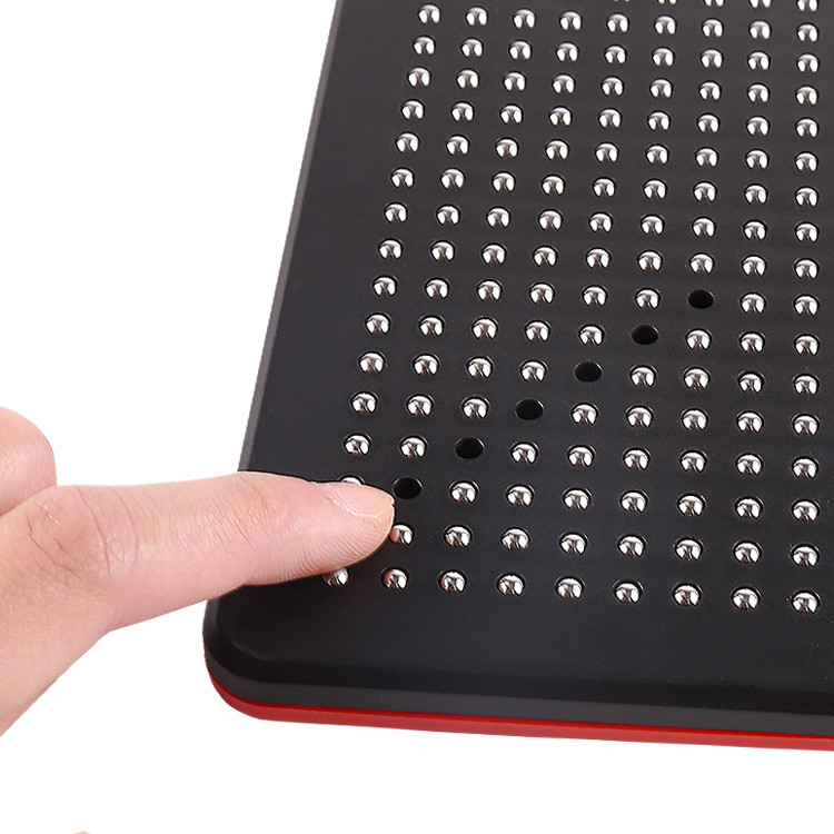 

1 Pack, Steel Ball Magnetic Drawing Board Red And Black Double-Sided Design Graffiti Fun Ideal