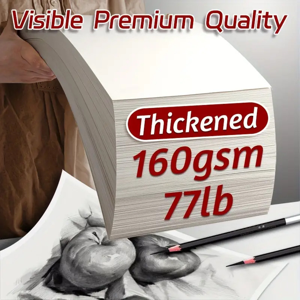 

Sketch Paper 25 Sheets A4/A3/8K/16K 160G Artist Paper For Adults And Students-Graphite, Charcoal,