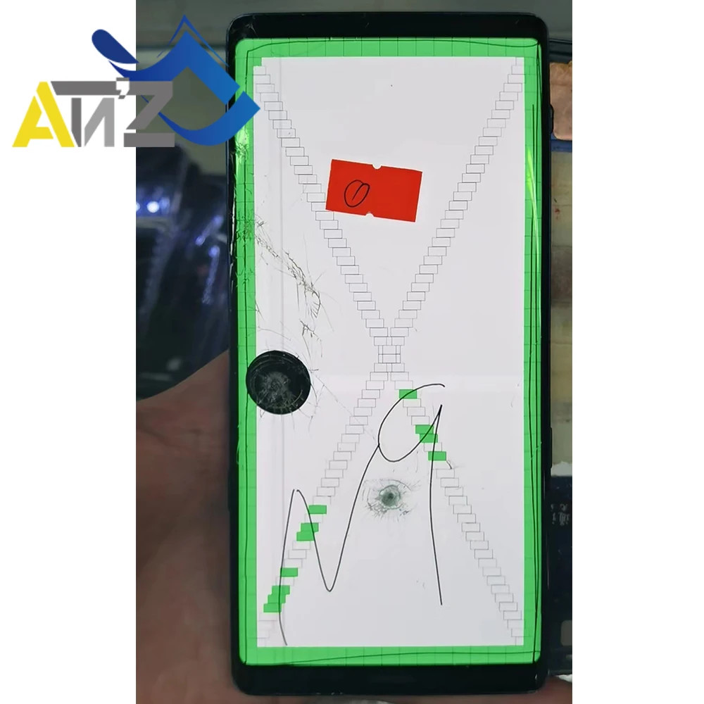 Craked Glass Touch Work For Samsung Lcd S8/S9/S10+/S20/S21Plus/S22Ultra/Note10/N20U For Samsung Edge