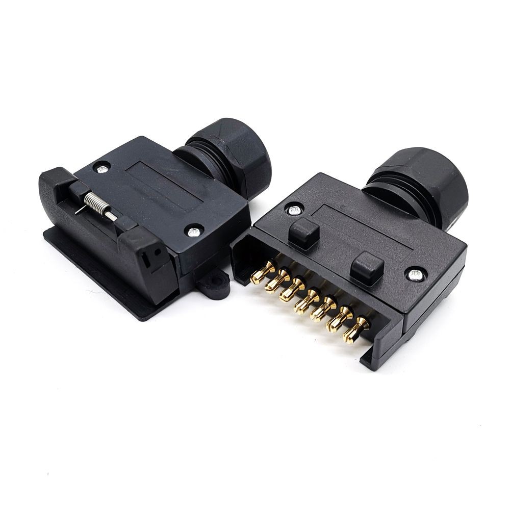 Trailer Power Signal Connector Flat Plug RV Accessories Trailer RV Plug Trailer Plug 7 Pin Flat Plug