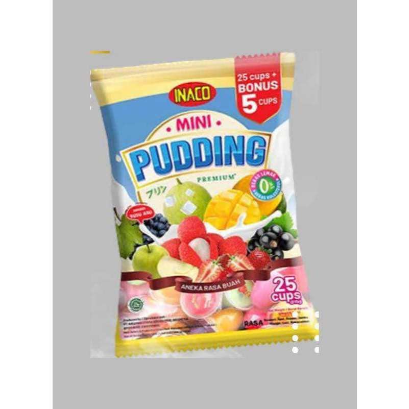 

Inaco Mini Pudding Premium Aneka Rasa Buah Isi 25 Cups @ 15gram