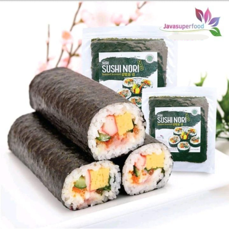 

Sushi Nori Roasted seaweed Rumput laut Panggang korea isi 5/10/20/50 lembar HALAL