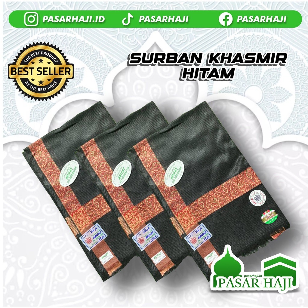 Limited Surban Sorban Hijau Kashmir Bordir Shal Shawl