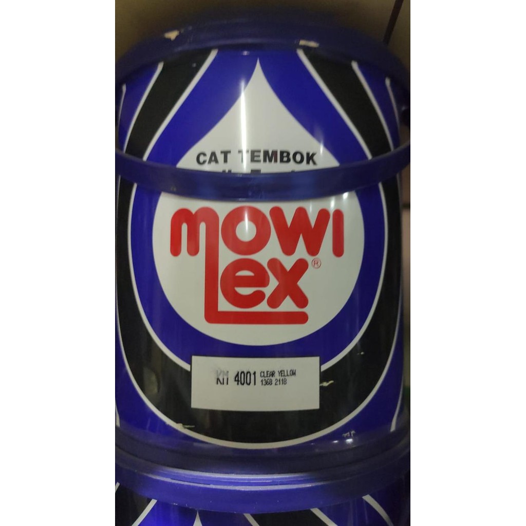 Auradeko Cat Tembok Mowilex Km 4001 Kuning Cream Clear Yellow Warna Ukuran Galon 2,5Ltr