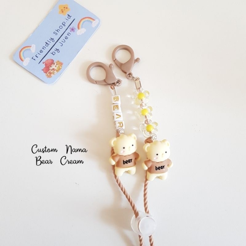 Benteng Onderdil Strap Masker Custom Nama Part 1 / Strap Masker Anak Perempuan / Strap Mask Custom